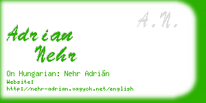 adrian nehr business card